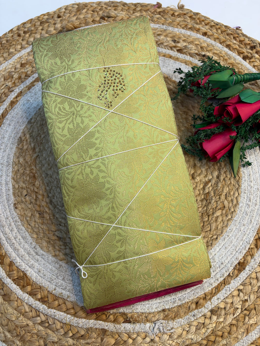 Budget friendly Silk Saree With Stones(KCBFS21)