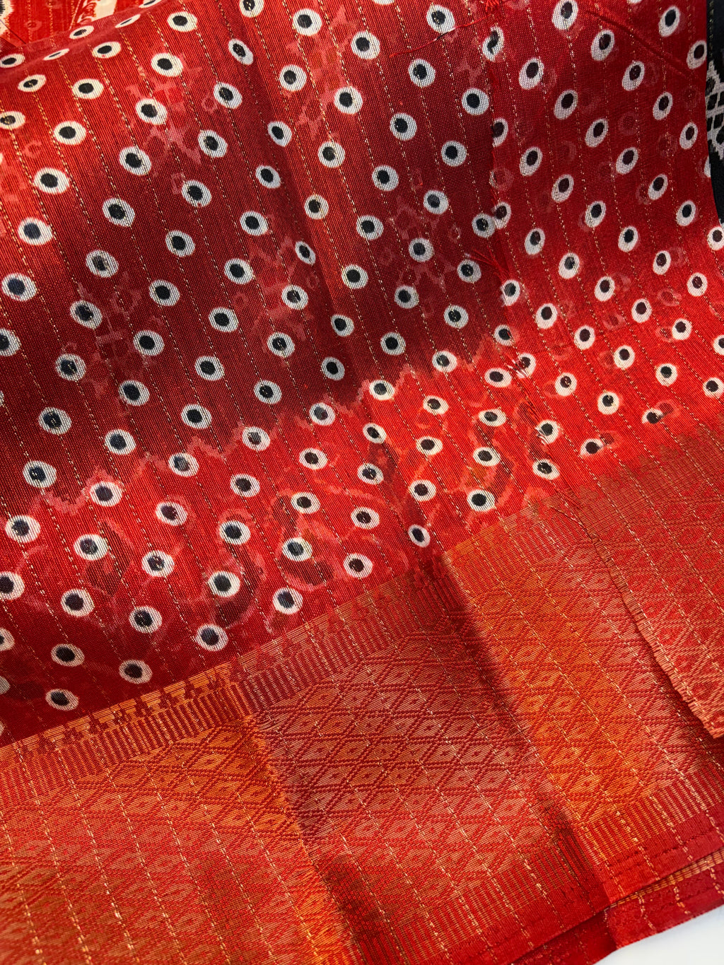 Fancy cotton blend saree with blouse and budget-friendly pricing (KCJC49)