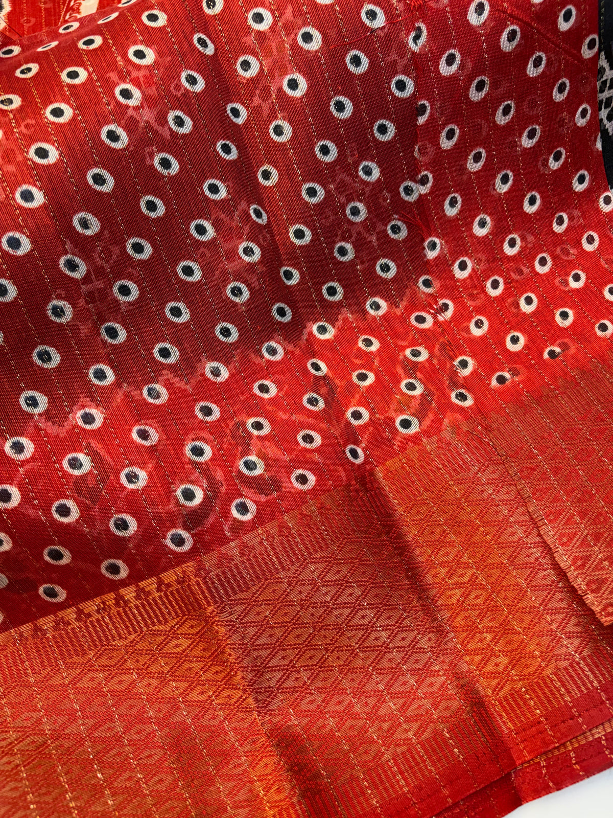 Fancy cotton blend saree with blouse and budget-friendly pricing (KCJC49)