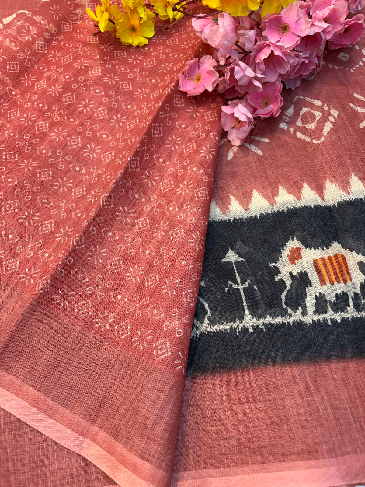 Linen Cotton Saree(KCLNS05)