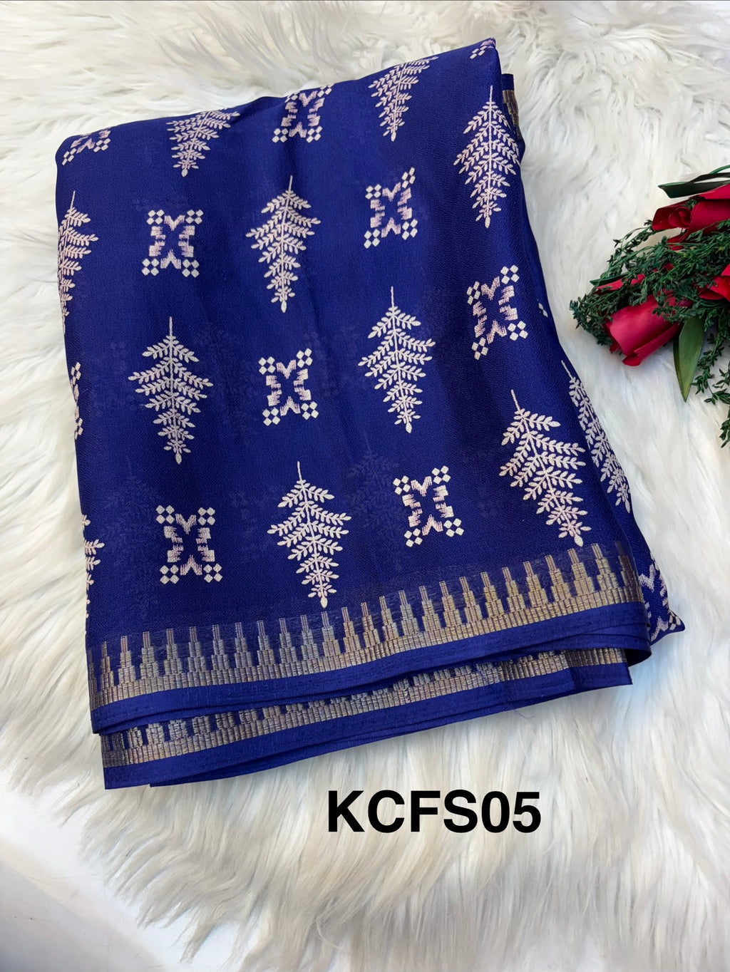 Jarjet sarees with Blouse-(KCFS05) (Copy)