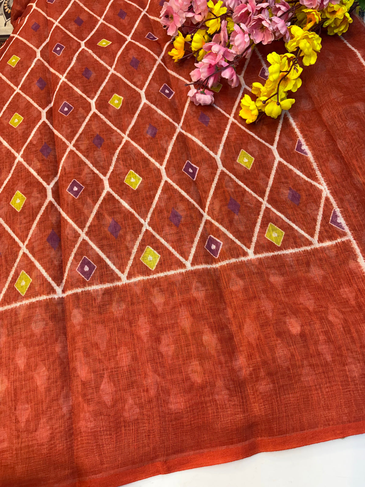 Linen Cotton Saree(KCLNS07)