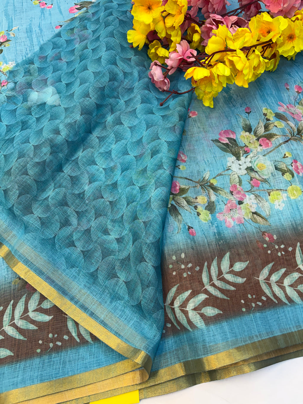 Linen Cotton Saree(KCLNS09)