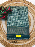Fancy Cotton Blend Saree With Blouse, Fabulous Look and Budget-friendly pricing.(KCJC52)