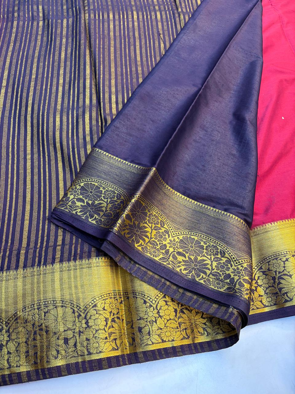 Mysore Silk Saree Elegant look and Budget friendly Saree.(KCMS05)