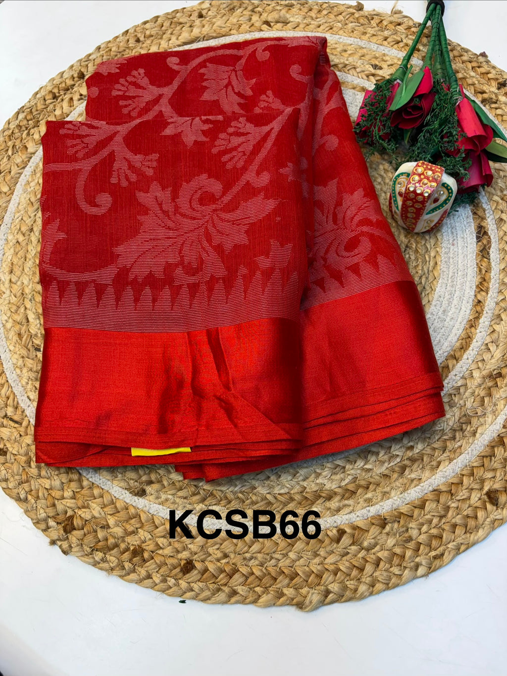 Cotton Braso Saree with Blouse and Elegant look(KCSB66)