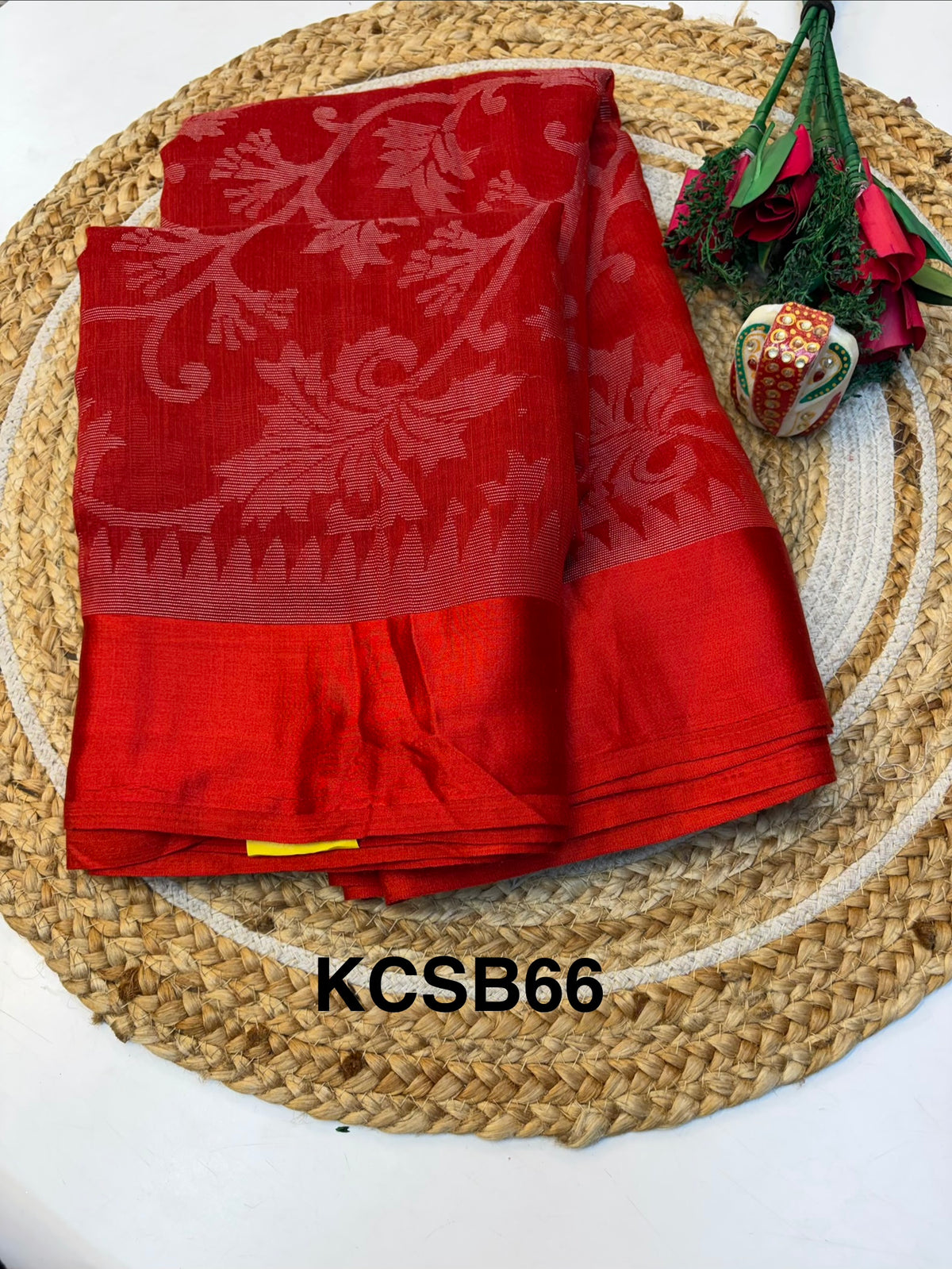 Cotton Braso Saree with Blouse and Elegant look(KCSB66)