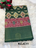 Fancy cotton blend saree with blouse and budget-friendly pricing (KCJC11)