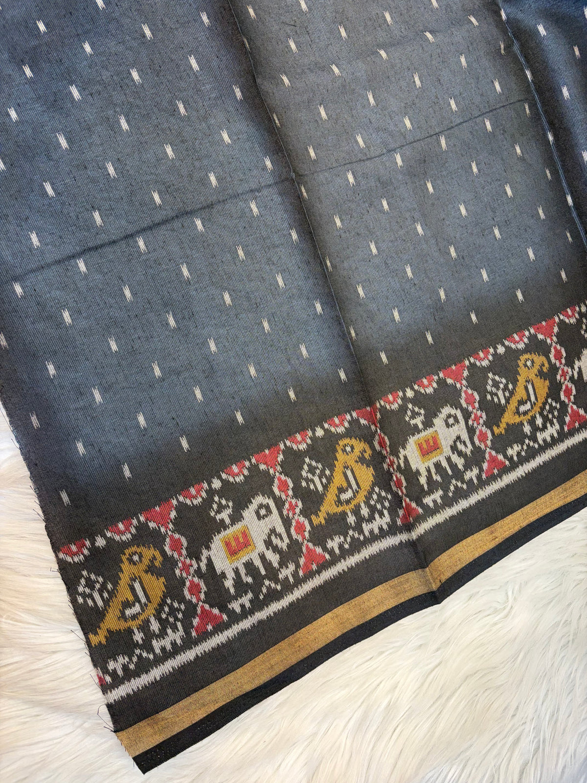 Black berry cotton saree with blouse (KCFB06)