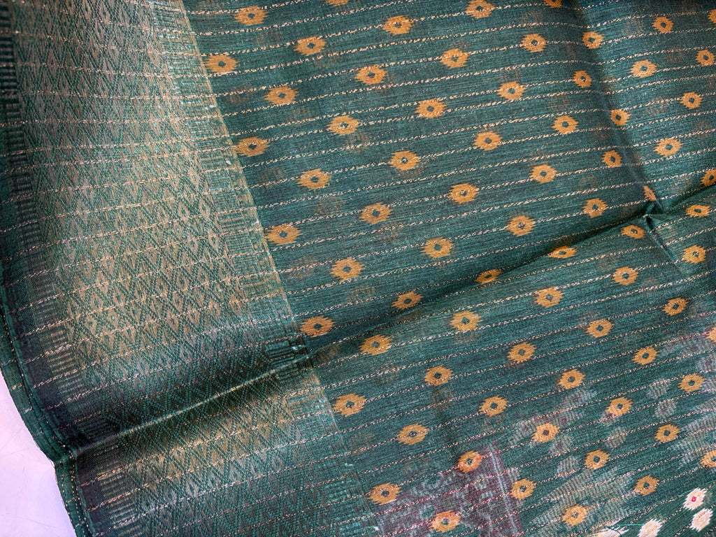 Fancy cotton blend saree with blouse and budget-friendly pricing (KCJC11)