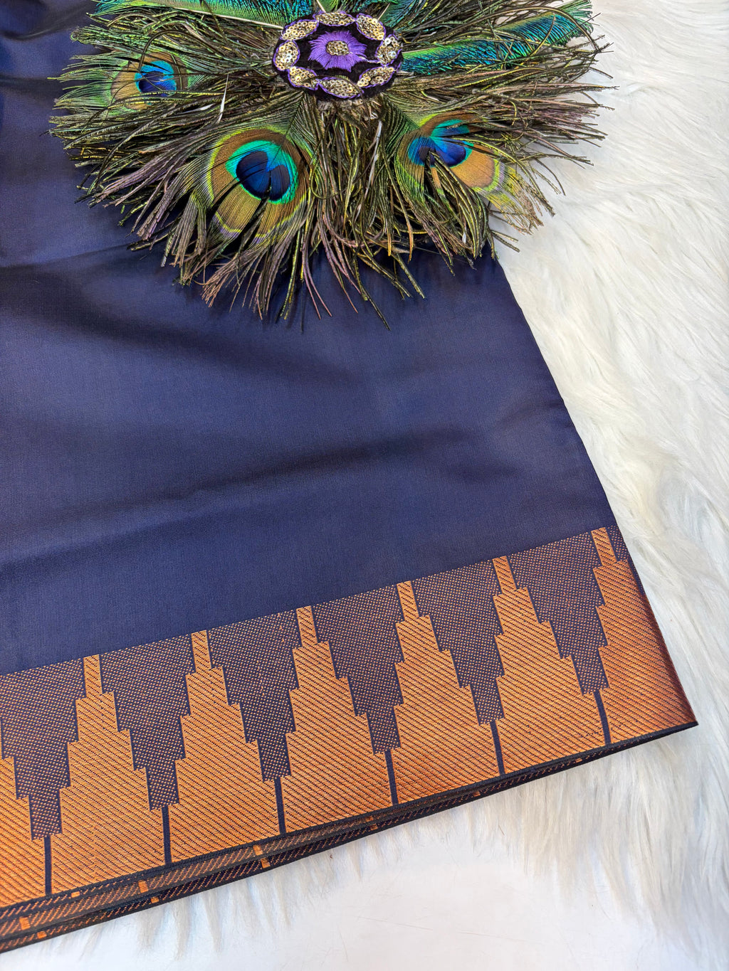 Plain Saree Contrast Border -(KCBF006)