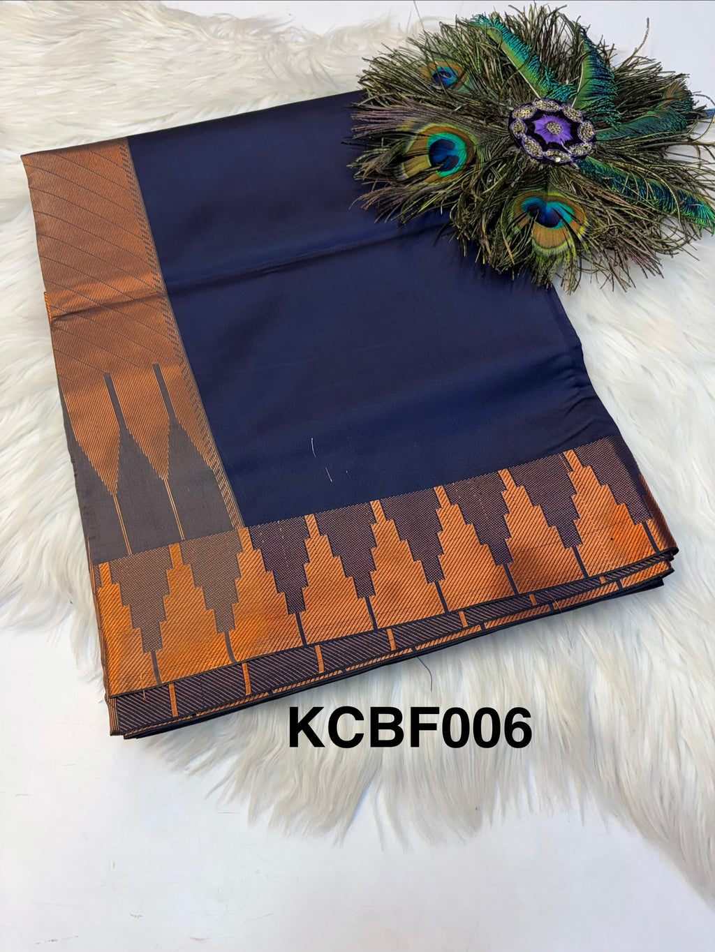 Plain Saree Contrast Border -(KCBF006)