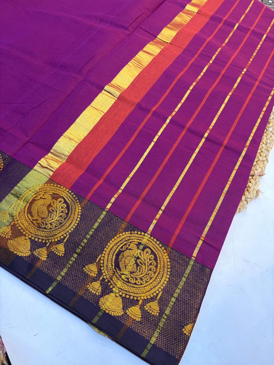 Kanchi Cotton Saree No Blouse.(KCKCS0025)