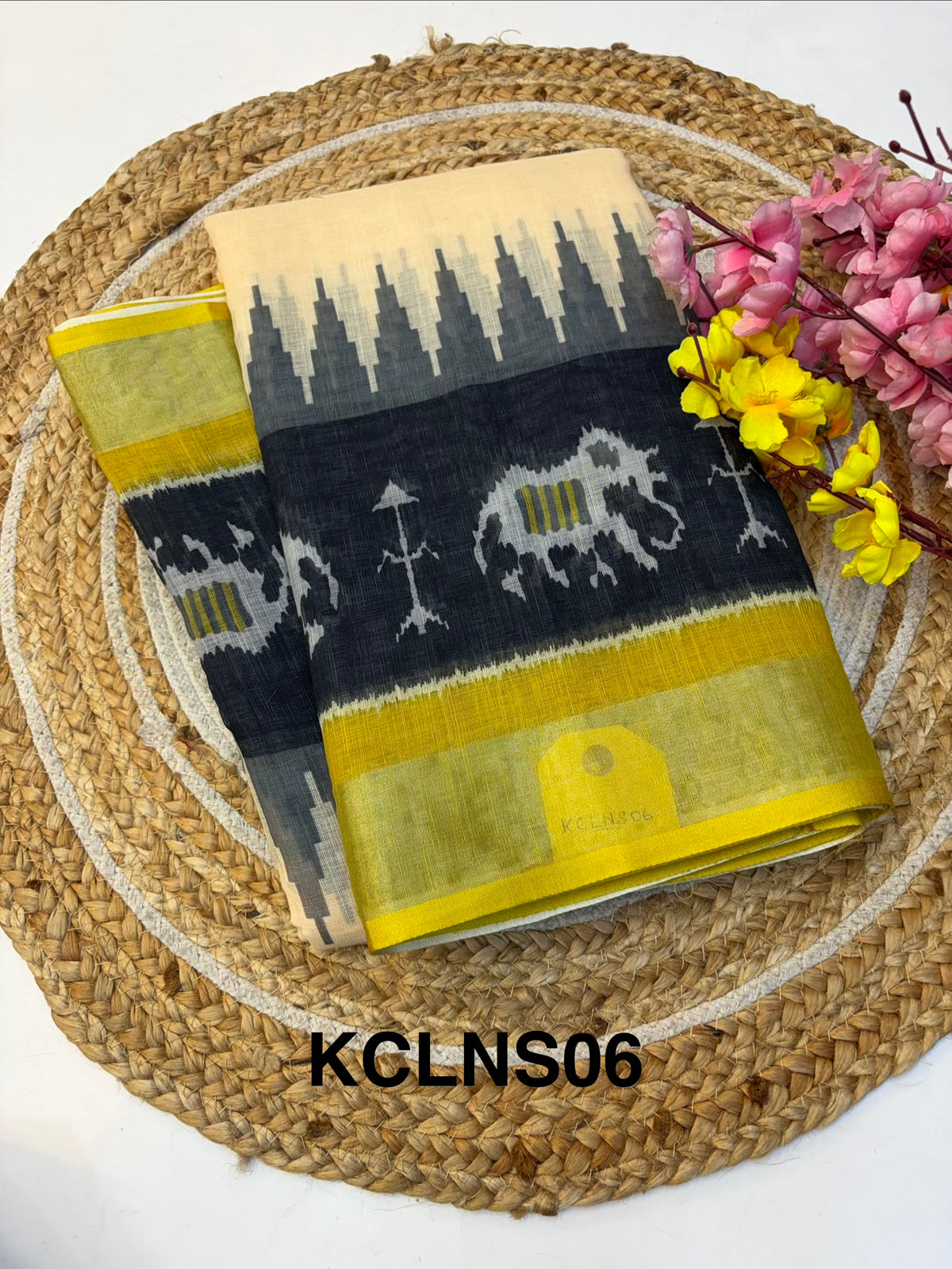 Linen Cotton Saree(KCLNS06)