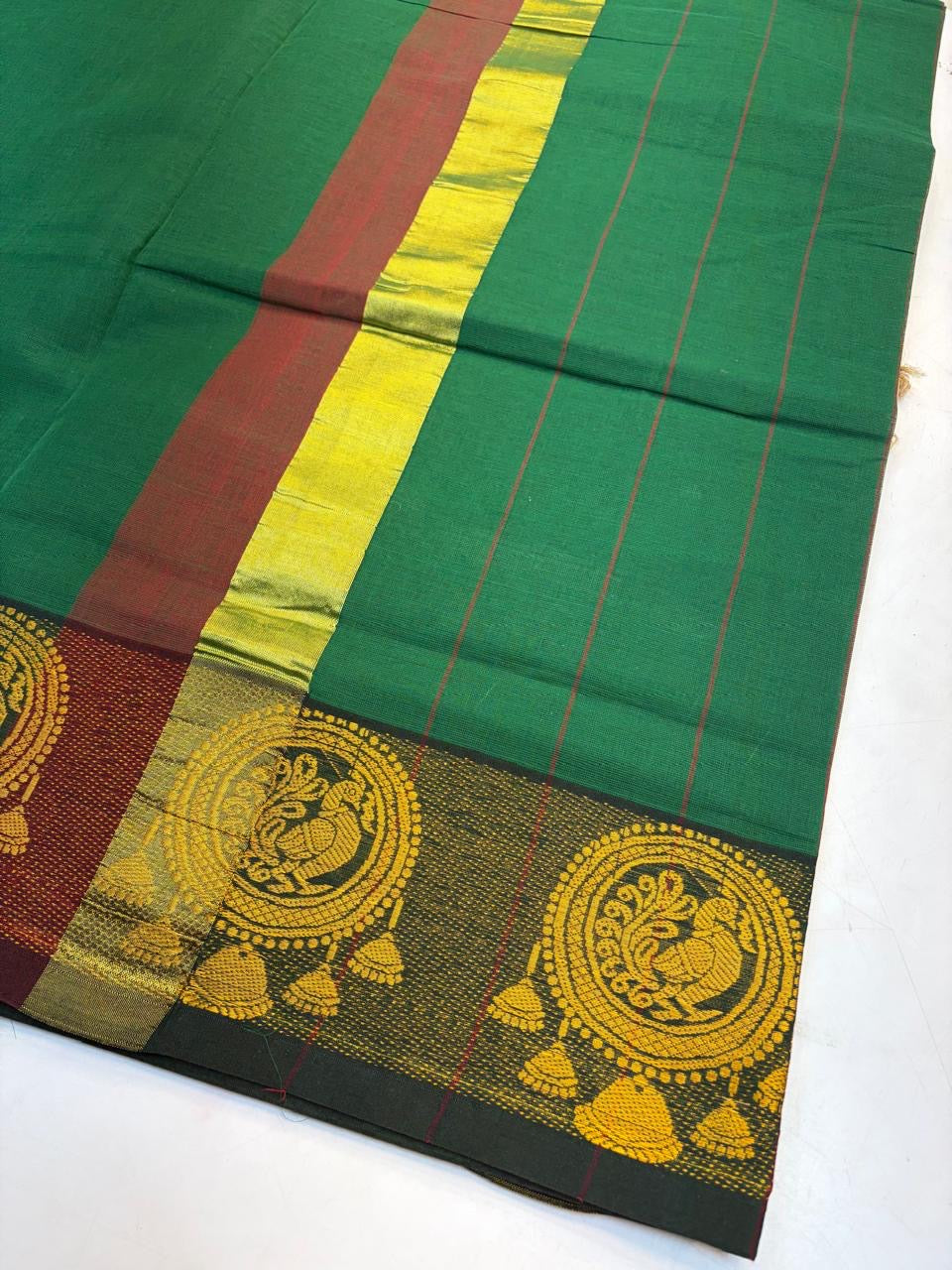 Kanchi Cotton Saree No Blouse.(KCKCS0017)