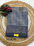 Fancy Cotton Blend Saree With Blouse, Fabulous Look and Budget-friendly pricing.(KCJC44)