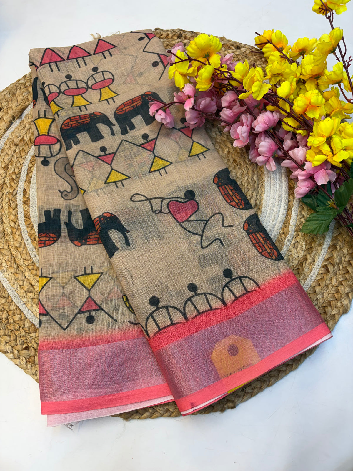 Linen Cotton Saree(KCLNS03)