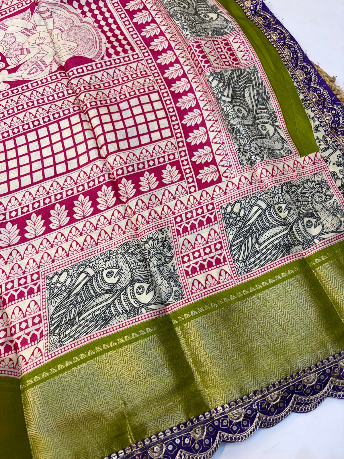 Fancy Dola Silk Saree with Blouse and Fabulous Look.(KCST29)