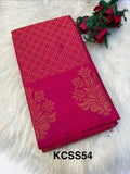 Banarasi Semi Silk Saree  Rani pink -(KCSS54)
