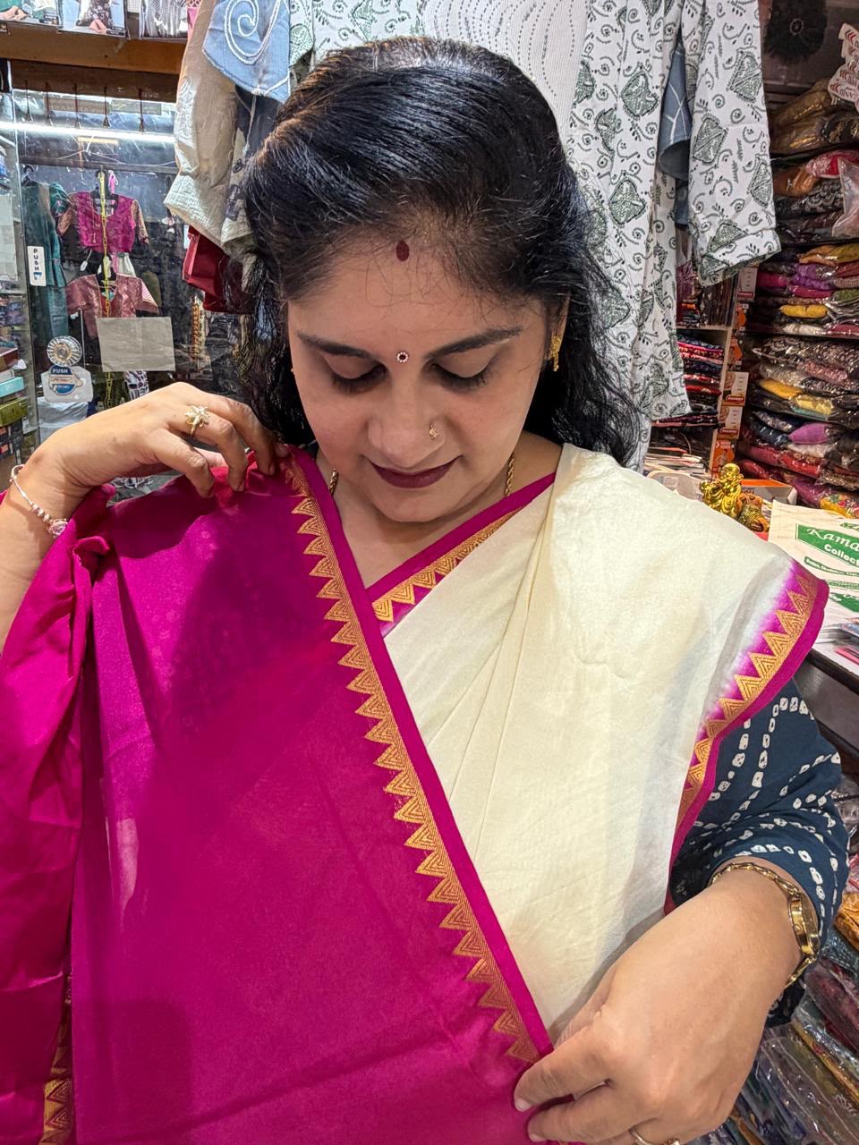 Mysore Silk Saree Elegant look.(KCMS13)