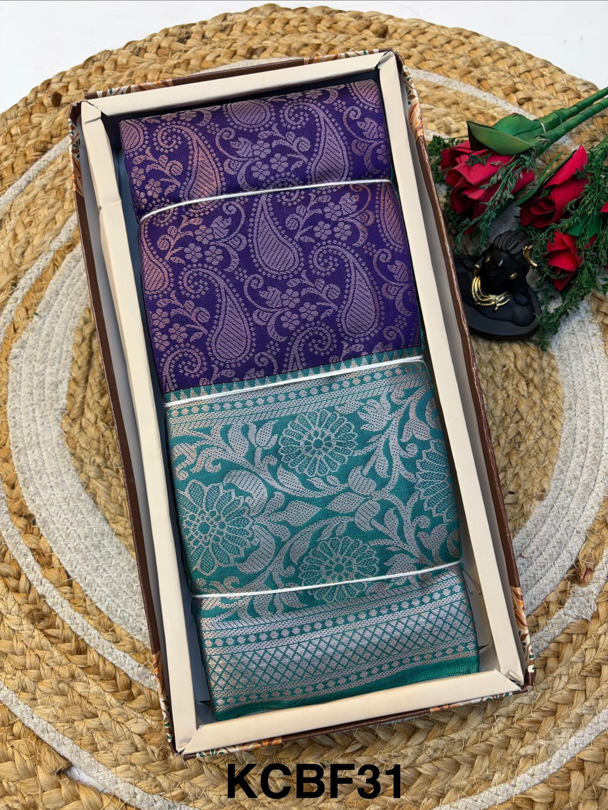 Banaras Semi-silk Saree for Premium and Elegant look.(KCBF31)