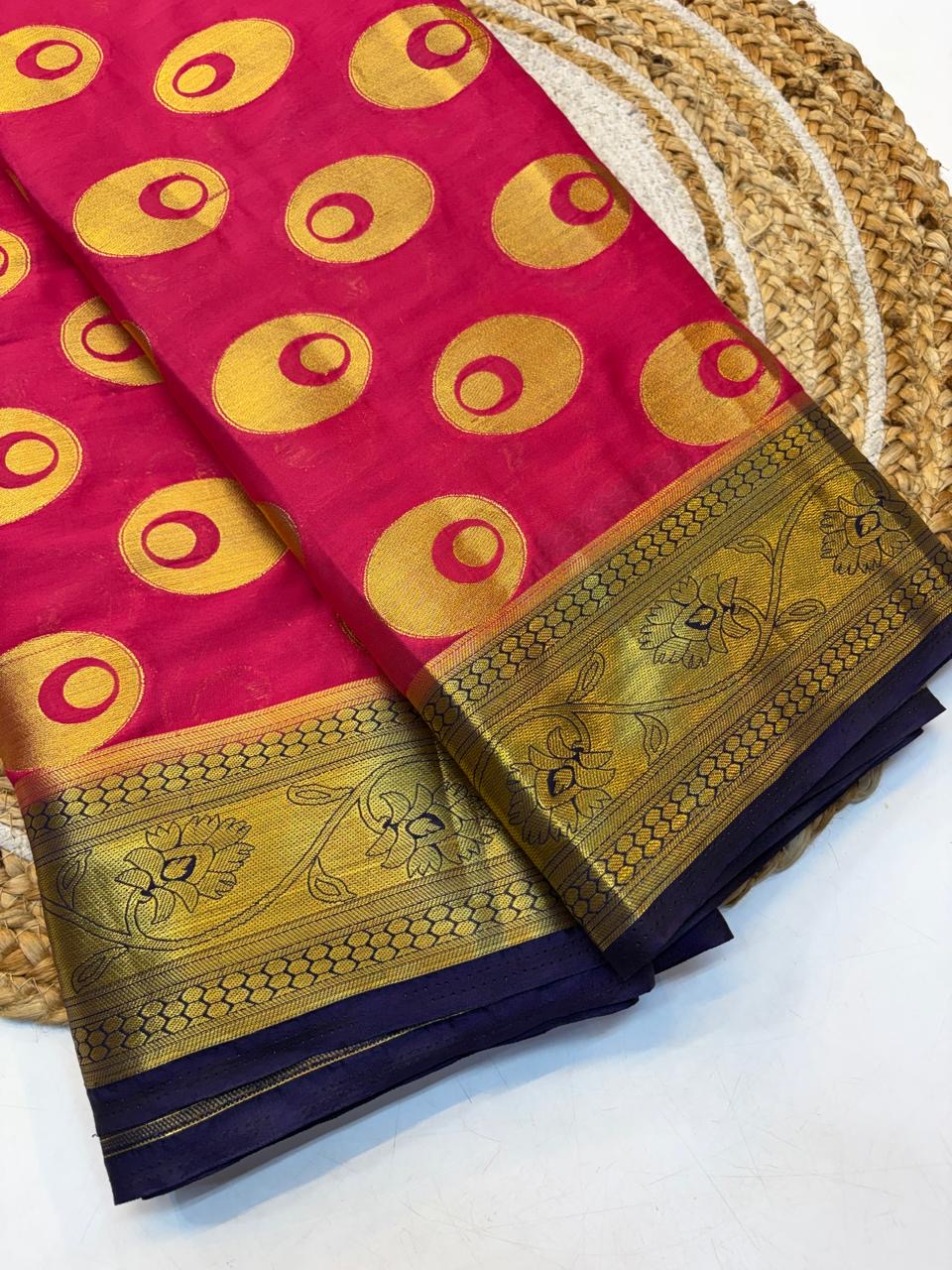 Mysore Silk Saree Elegant look.(KCMS08)