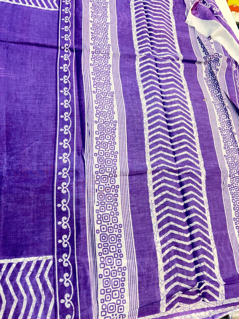 Bagru Cotton Saree with 1M Separate Blouse.(KCBCS0023)
