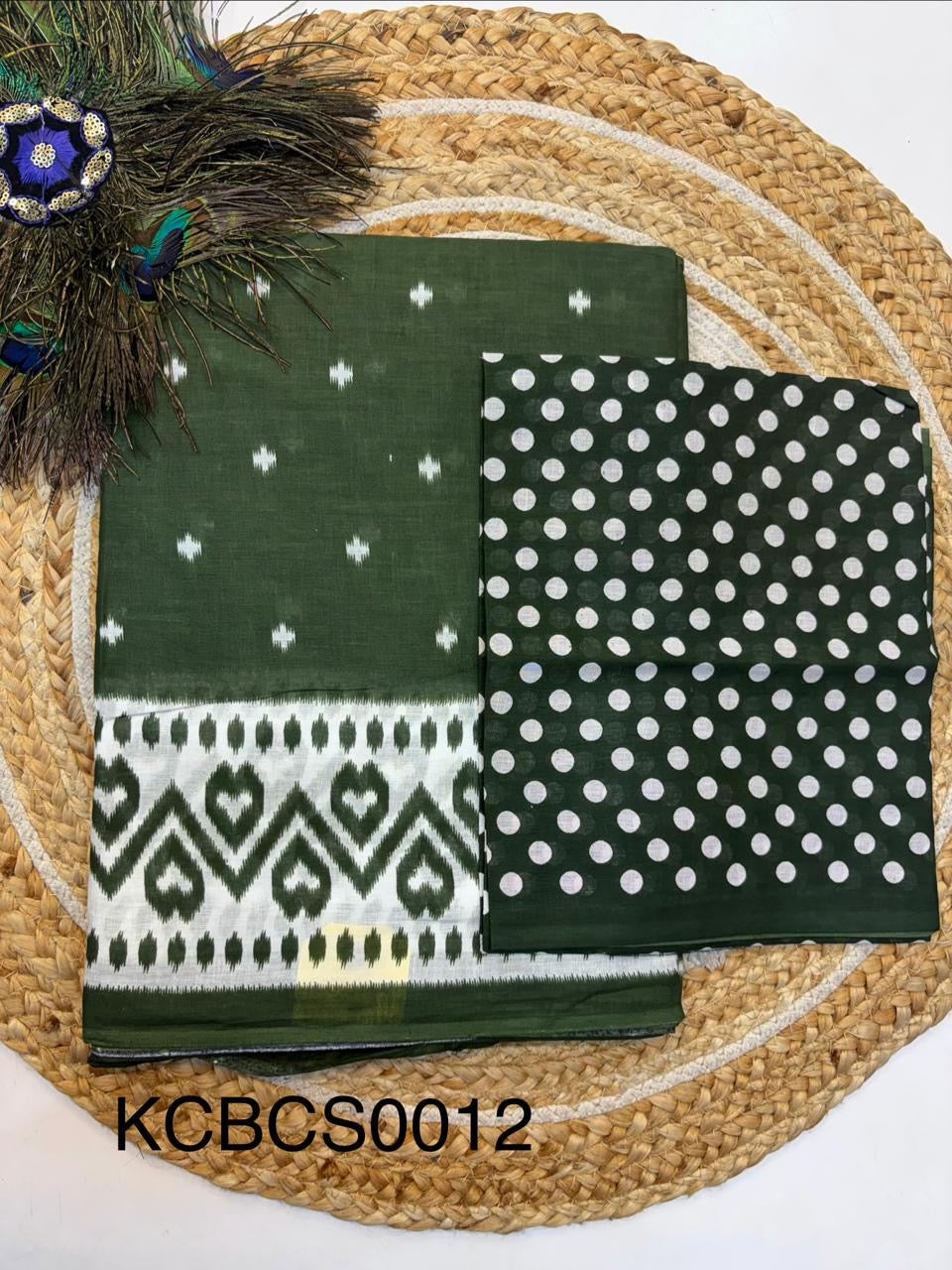 Bagru Cotton Saree with 1M Separate Blouse.(KCBCS0012)