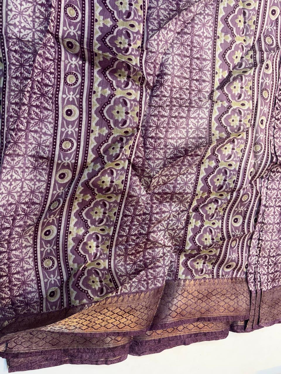 Fancy Cotton Blend Saree With Blouse, Fabulous Look and Budget-friendly pricing.(KCJC42)