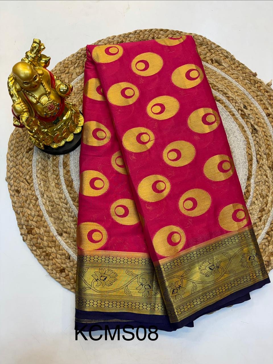Mysore Silk Saree Elegant look.(KCMS08)