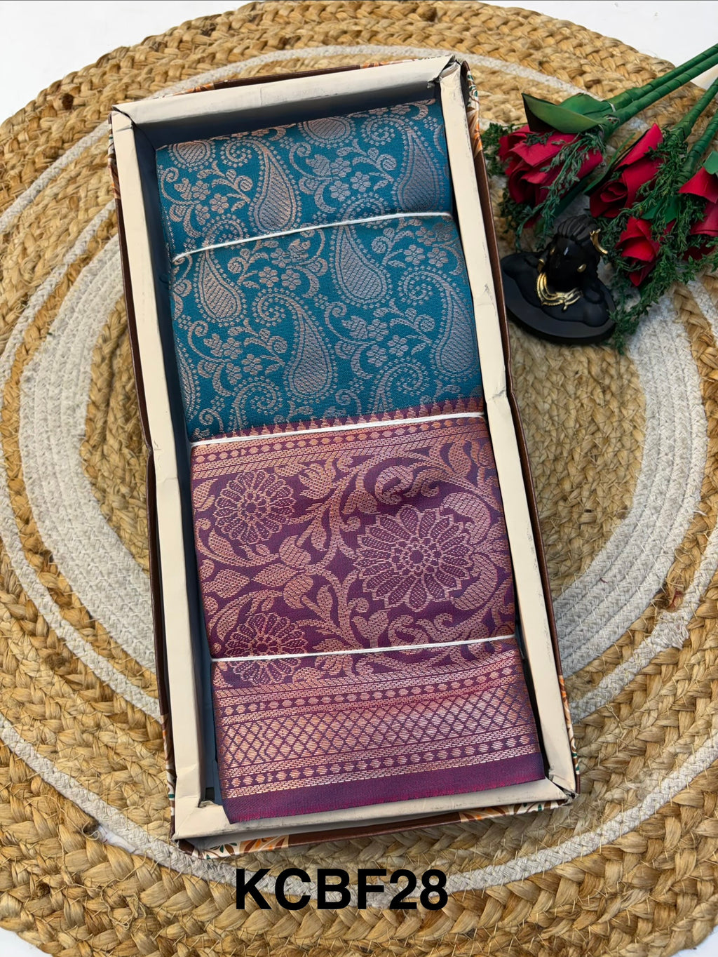 Banaras Semi-silk Saree for Premium and Elegant look.(KCBF28)