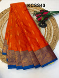 Soft Silk Saree with Blouse and Luxurious Look(KCSS40)