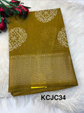 Fancy cotton blend saree with blouse and budget-friendly pricing (KCJC34)