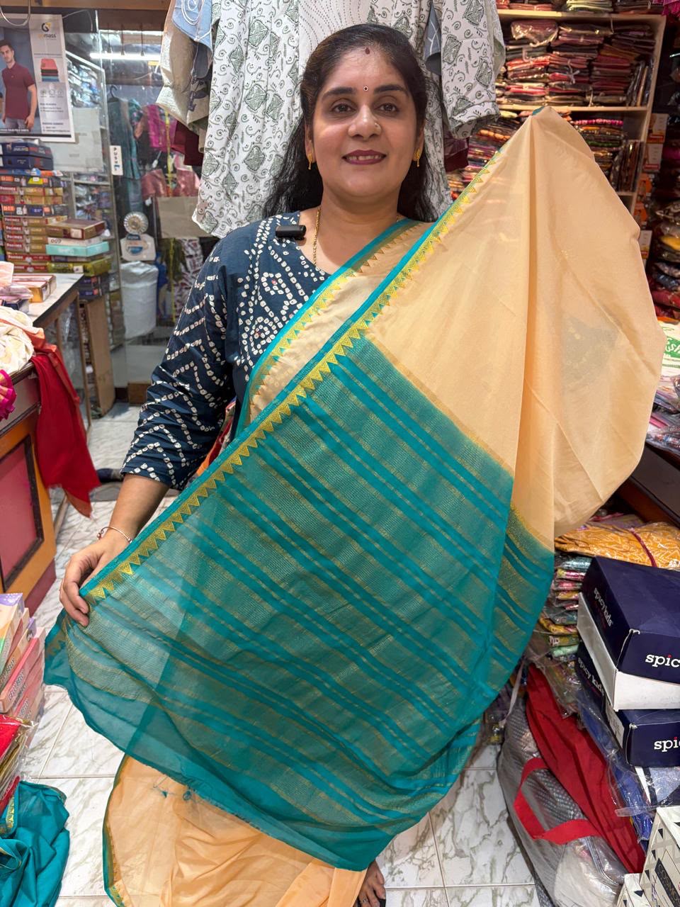 Mysore Silk Saree Elegant look.(KCMS11)