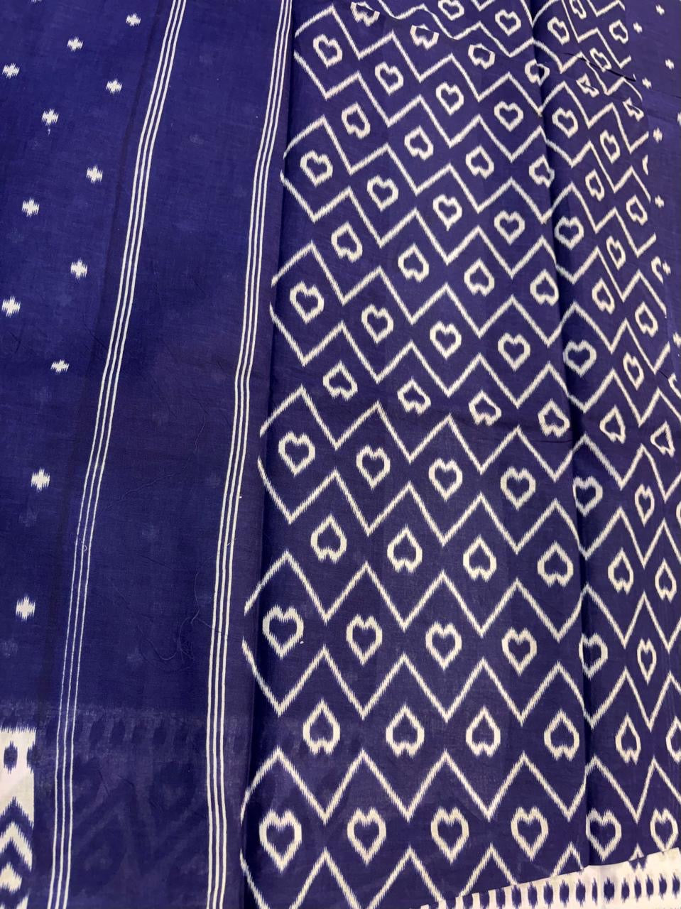 Bagru Cotton Saree with 1M Separate Blouse.(KCBCS0011)