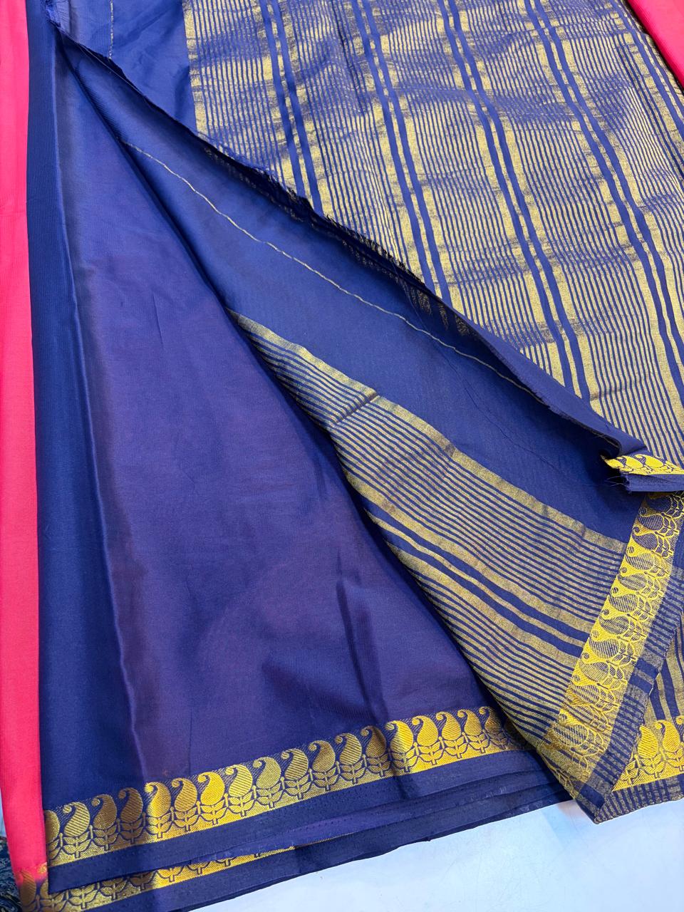 Mysore Silk Saree Elegant look.(KCMS12)