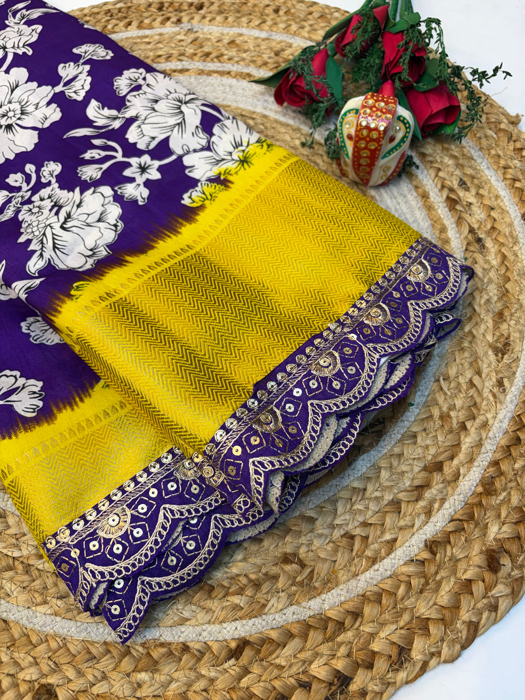 Fancy Dola Silk Saree with Blouse and Fabulous Look.(KCST30)