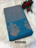 Banarasi Semi Silk Saree  Blue -(KCSS55)