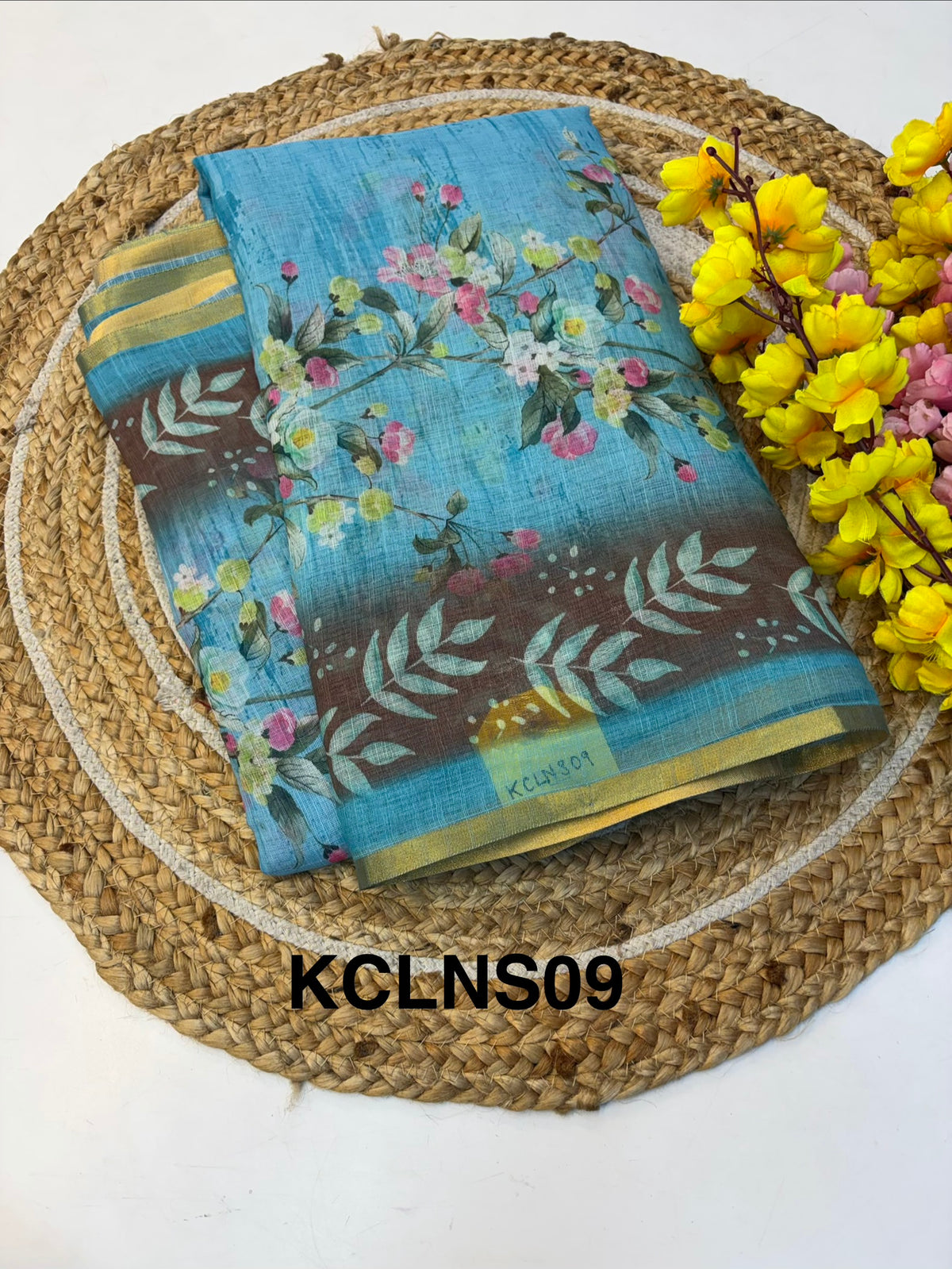 Linen Cotton Saree(KCLNS09)