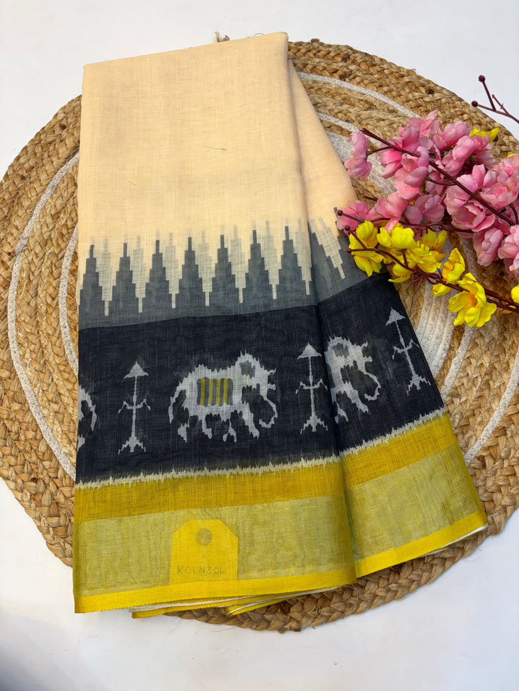 Linen Cotton Saree(KCLNS06)
