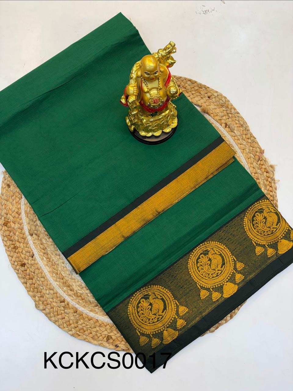 Kanchi Cotton Saree No Blouse.(KCKCS0017)