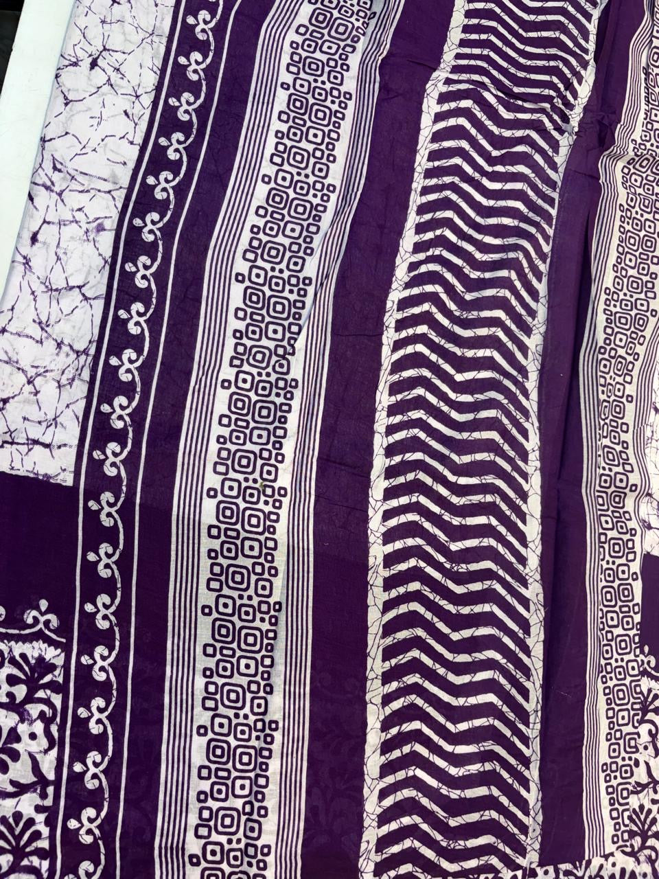 Bagru Cotton Saree with 1M Separate Blouse.(KCBCS0013)
