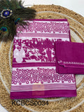 Bagru Cotton Saree with 1M Separate Blouse.(KCBCS0034)