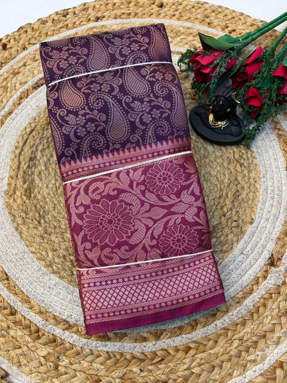 Banaras Semi-silk Saree for Premium and Elegant look.(KCBF30)