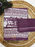 Bagru Cotton Saree with 1M Separate Blouse.(KCBCS0036)