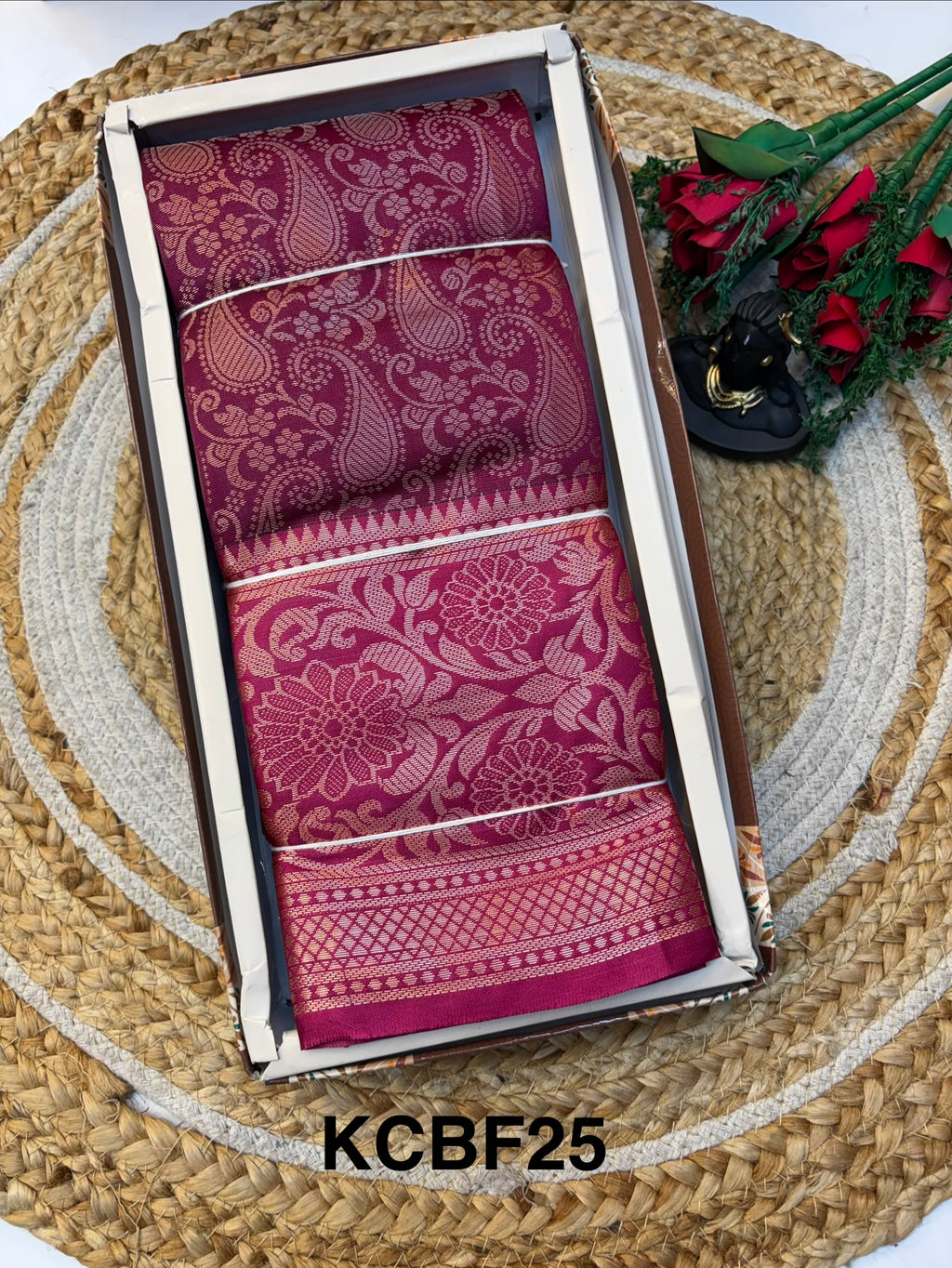 Banaras Semi-silk Saree for Premium and Elegant look.(KCBF25)