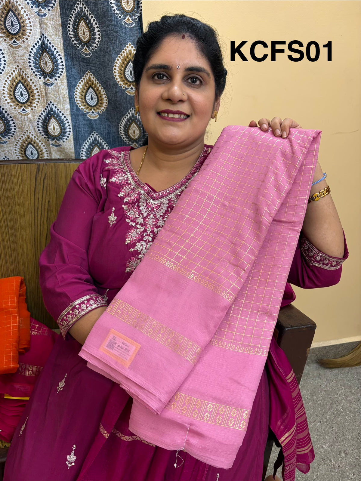 Budget-friendly Foil Print Saree(KCFS01)