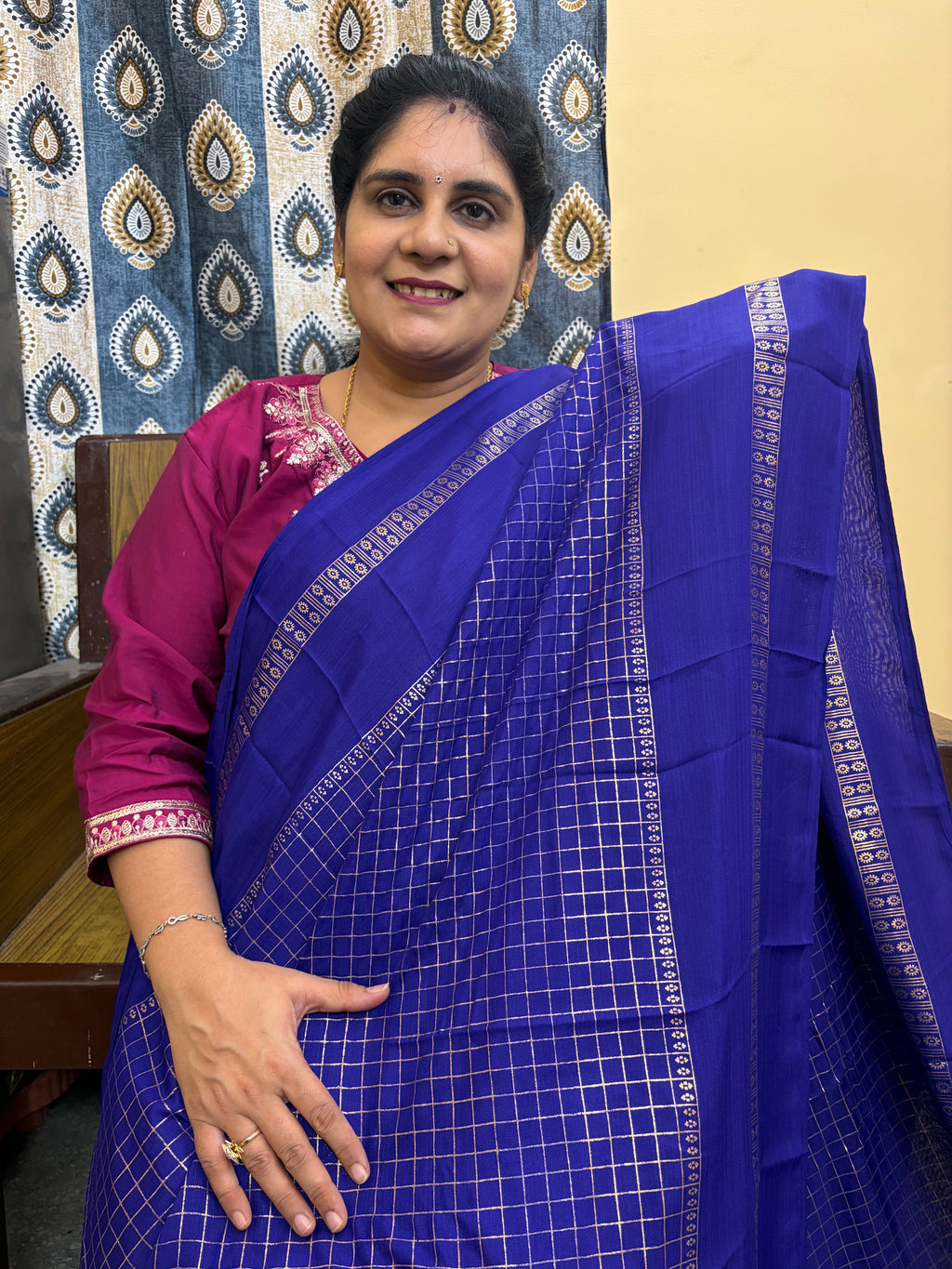 Budget-friendly Foil Print Saree(KCFS03)