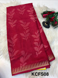 Jarjet sarees with Blouse-(KCFS08)