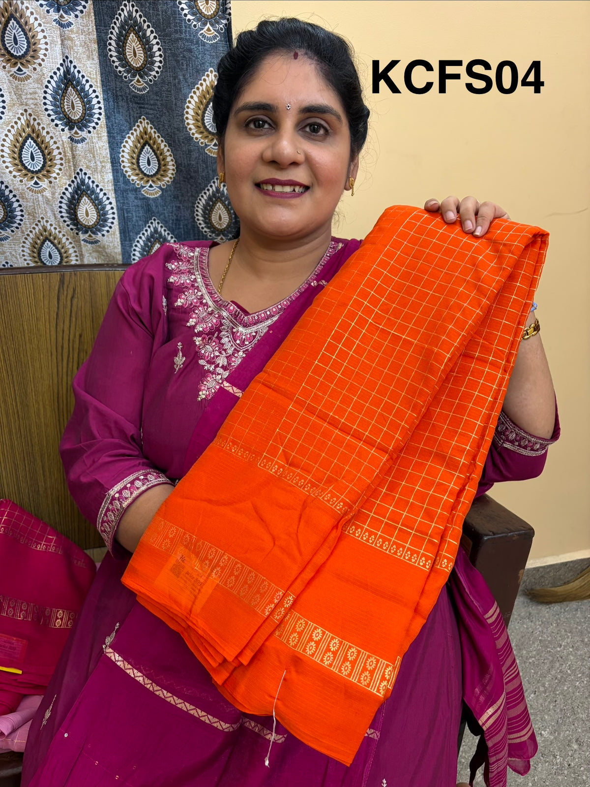 Budget-friendly Foil Print Saree(KCFS04)